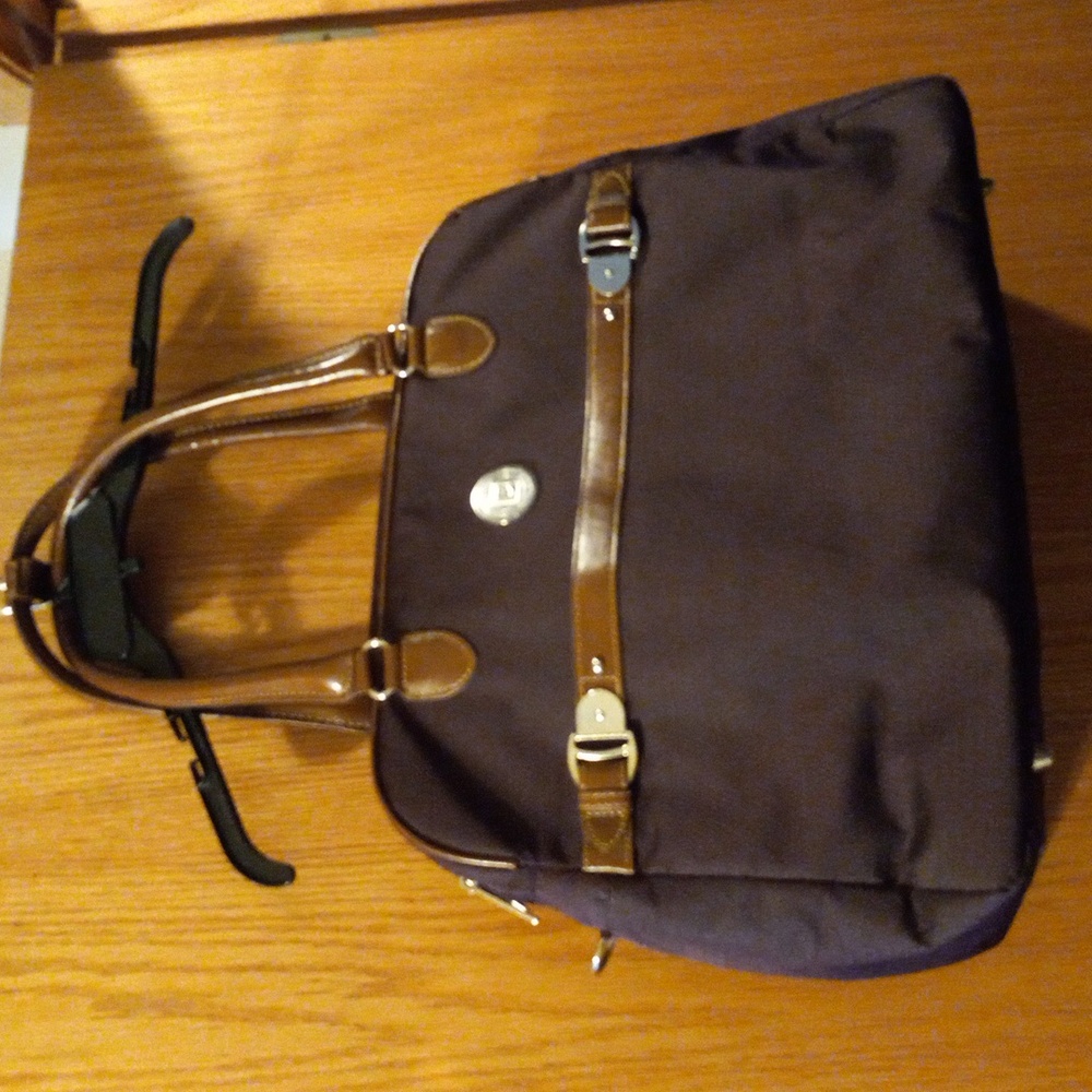 Chaps Chocolate Brown Duffel Bag